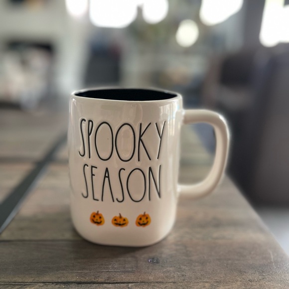 Rae Dunn Other - NWT RAE DUNN mug SPOOKY SEASON white,black, orange Pumpkins